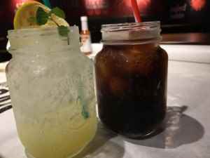 レモンスカッシュとコーラ