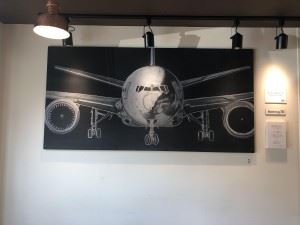 375飛行機の絵