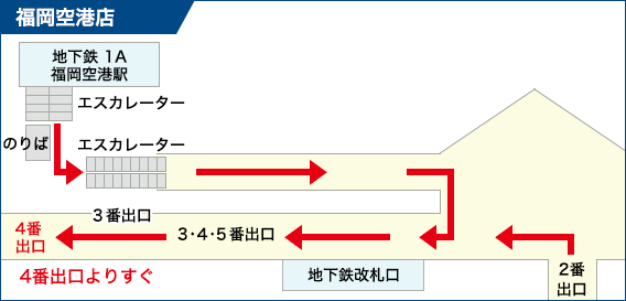 福岡空港店へのレンタカー予約 バジェット レンタカー