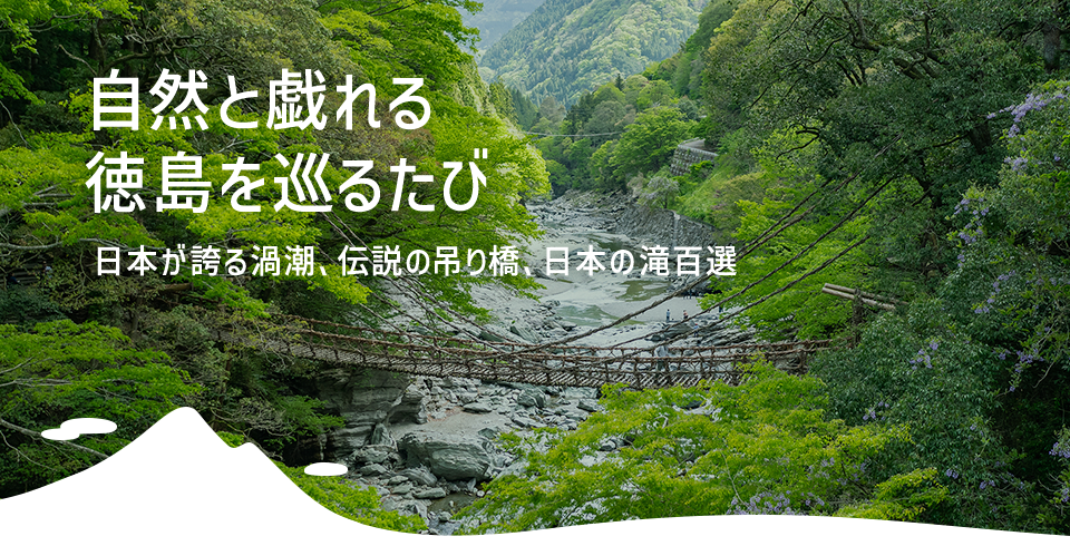 自然と戯れる 徳島を巡るたび 日本が誇る渦潮、伝説の吊り橋、日本の滝百選